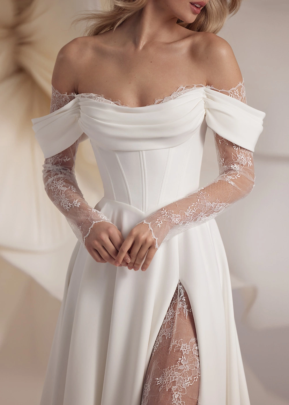 eva lendel baccara wedding gown